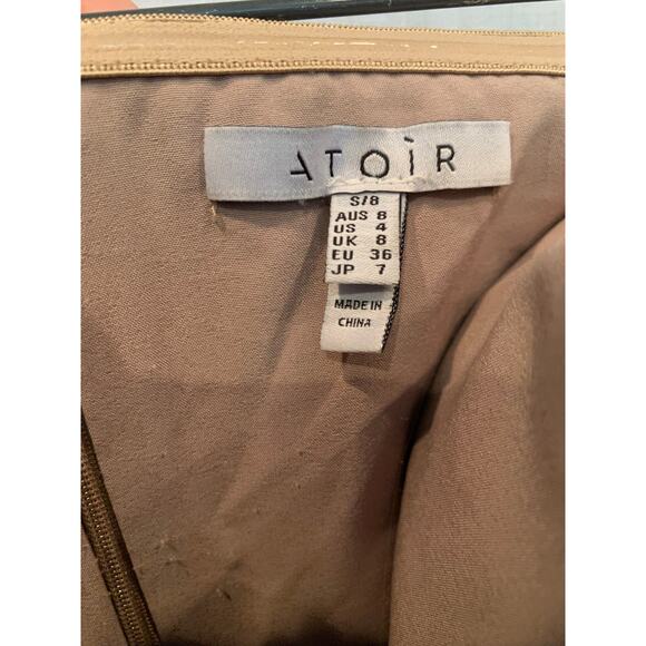 Atoir Beige and Black Sharp Edges Mini Dress Size 4 - Picture 9 of 9